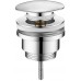 SAPHO Umývadlová výpust 5/4 ", click-clack, veľká zátka, tl.10-55mm, chróm CV1002