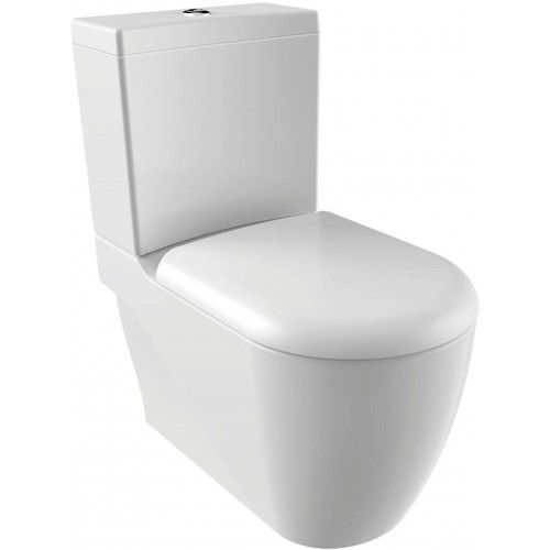 SAPHO GRANDE WC kombi XL, spodný/zadný odpad, biela GR360