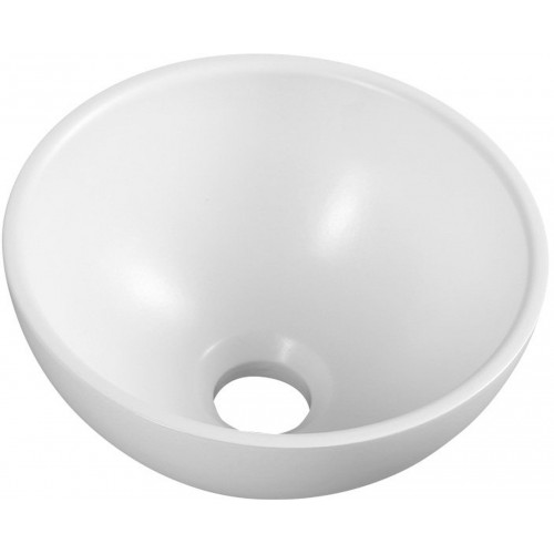 SAPHO MINOR umývadlo na dosku pr. 26x11cm, liaty mramor, biela MR260