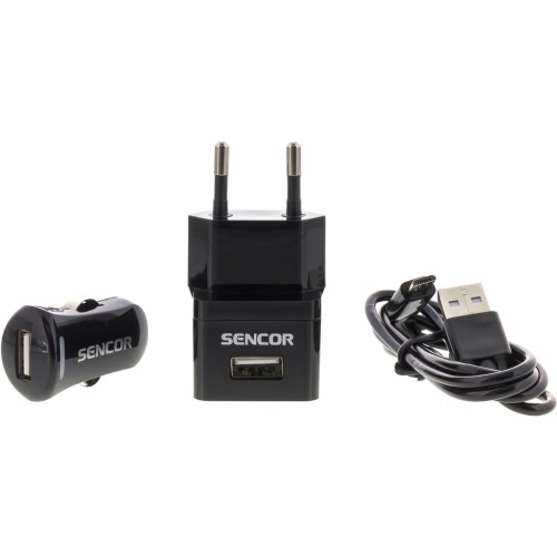 SENCOR KIT SCO 515-000BK USB kábel, nabíjačka čierna 1M / WALL / CAR 30014835 SENCOR KIT SCO 515-000BK USB kábel, nabíjačka čierna 1M / WALL / CAR 30014835