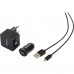 SENCOR KIT SCO 516-000BK USB kábel, nabíjačka čierna 1M / WALL / CAR 30015737