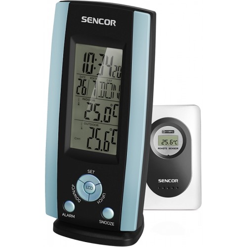 SENCOR SWS 21 BU Budík s teplomerom 35039460