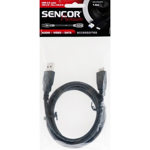 SENCOR USB kábel SCO 532-015 USB3.0 A / M-Micro B 35039762