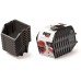 Prosperplast BINEER SHORT SET Plastové úložné boxy 8 kusov, 144x118x84mm, čierna KBISS15