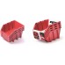 Kistenberg BINEER LONG SET Plastové úložné boxy 4kusov, 295x198x195mm, červená KBILS30