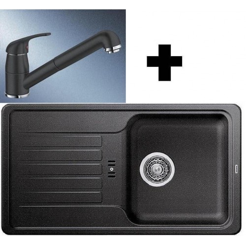 BLANCO SET granitový drez FAVOS Mini antracit a batérie Daras-S