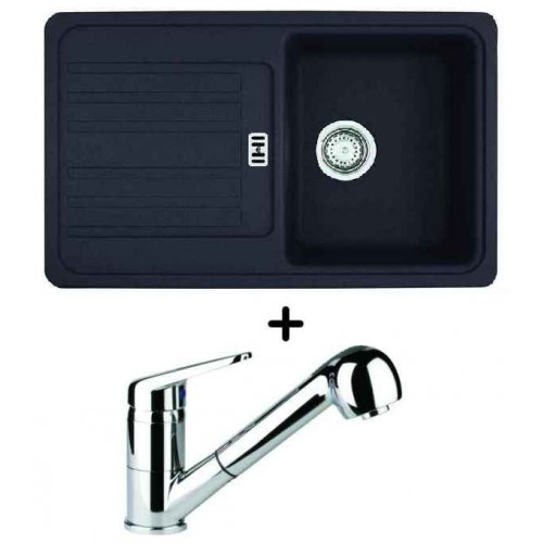 Franke SET G18 granitový drez EFG 614-78 onyx + drezová batéria FC 9547.031 Franke SET G18 granitový drez EFG 614-78 onyx + drezová batéria FC 9547.031
