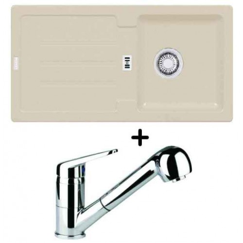Franke SET G26 granitový drez STG 614 sahara + drezová batéria FC 9547.031 Franke SET G26 granitový drez STG 614 sahara + drezová batéria FC 9547.031