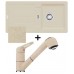 Franke SET G28 granitový drez STG 614 sahara + drezová batéria FC 9547.082