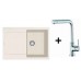 Franke SET G39 granitový drez MRG 611.073 vanilka + drezová batéria Samoa