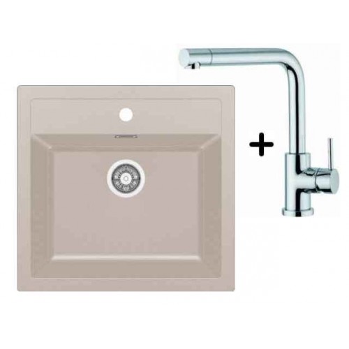 Franke SET T13 tectonitový drez SID 610 kávová + drezová batéria Samoa Franke SET T13 tectonitový drez SID 610 kávová + drezová batéria Samoa