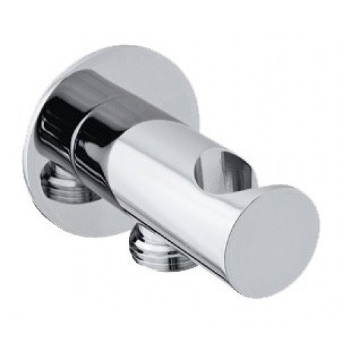 SAPHO Vývod sprchy s držiakom 1/2 ", okrúhly, chróm SG203 SAPHO Vývod sprchy s držiakom 1/2 ", okrúhly, chróm SG203