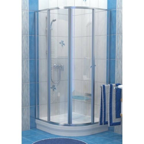 RAVAK SUPERNOVA SKCP4-90 štvrťkruhový sprchovací kút, R50, satin + transparent 31170U00Z1