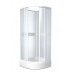 TEIKO SKKH 2/80 R50 sprchovací kút štvrťkruhový číre sklo + water off V331080N55T22501
