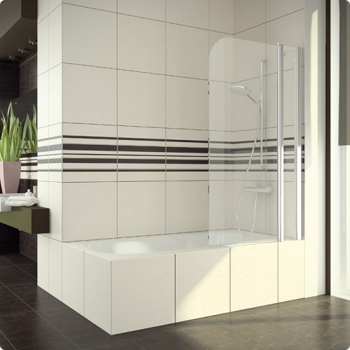 RONAL SLB13 Swing-Line vaňová zástena+stena, vľavo, 110cm,farba*/Mastercarré SLB13G110SF30