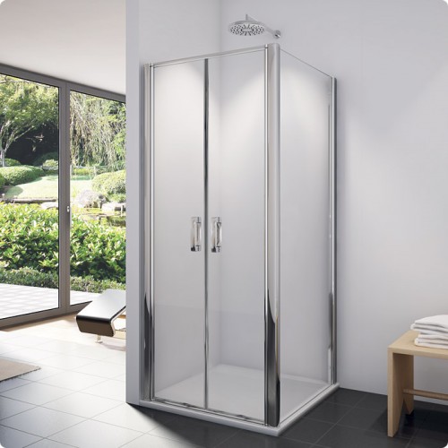 RONAL SLT2 Swing-Line bočná stena pre SL2, 70 cm, aluchrom / číre sklo SLT207005007