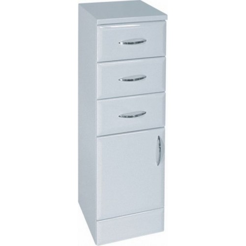 INTEDOOR AZZURRA nízka kúpeľňová skrinka na sokli ľavá AZSN30L/63