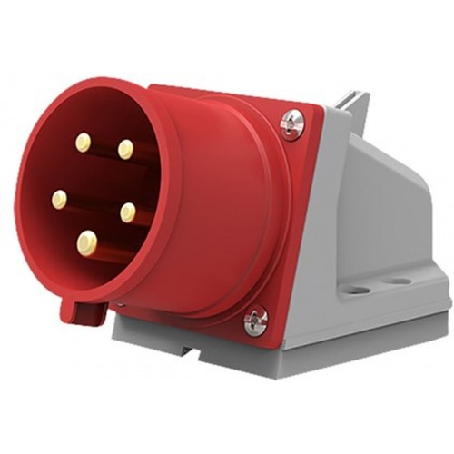 SOLIGHT prívodka nástenná, 5-pólová, 400V / 32A, IP44 P156