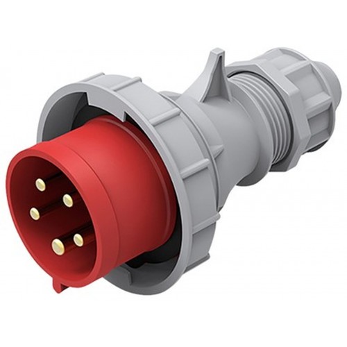 SOLIGHT Vidlica priama, 5-pólová, 400V / 32A, IP67 P158 SOLIGHT Vidlica priama, 5-pólová, 400V / 32A, IP67 P158