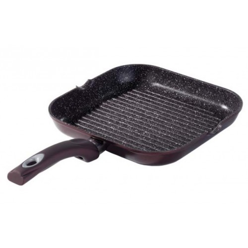 STONELINE Panvica grilovacia s mramorovým povrchom 28, fialová WX-1489