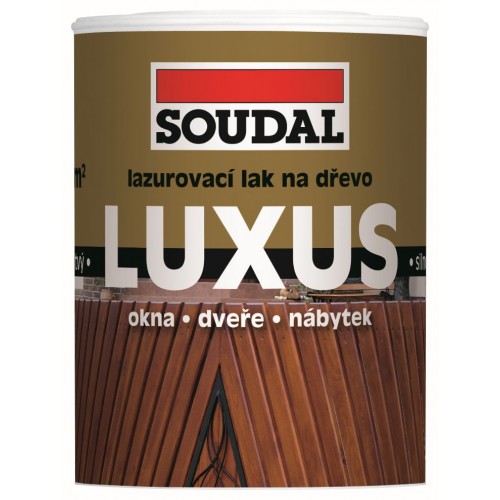 SOUDAL LUXUS LAZURA lazúrovací lak 2,5 l, gaštan