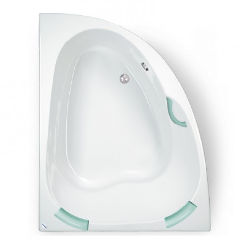 TEIKO Vaňa Spinell 180 L rohová 180x130 cm, akrylátová, biela, ľavá V110180L04T02001