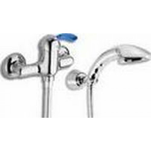 NOVASERVIS LA TORRE ZEPHYR sprchová nástenná batéria 150 mm satino / zelená 8860,9 Z