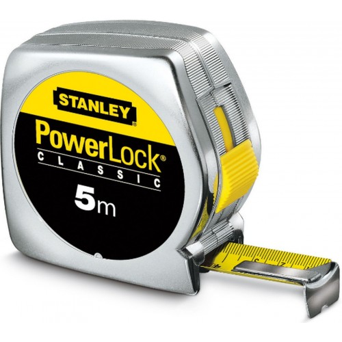 Stanley 0-33-194 PowerLock Zvinovací meter 5m/19mm, plastové ABS puzdro Stanley 0-33-194 PowerLock Zvinovací meter 5m/19mm, plastové ABS puzdro
