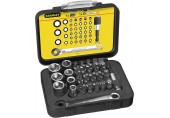 Stanley 1-13-907 1/4" 40dielna sada bitov s račňovým kľúčom Expert
