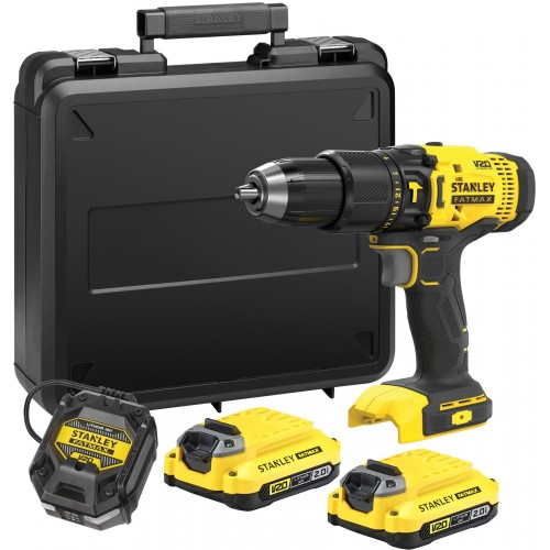 Stanley SFMCD711D2K FatMax Aku príklepová vŕtačka (50Nm/18V/2x2,0Ah), kufor Stanley SFMCD711D2K FatMax Aku príklepová vŕtačka (50Nm/18V/2x2,0Ah), kufor