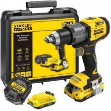 Stanley SFMCD725D2K FatMax V20 Aku bezuhlíková vŕtačka (80Nm/18V/2x2,0Ah), kufor