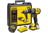 Stanley SFMCD726D2K FatMax V20 Aku bezuhlíková vŕtačka s príklepom (80Nm/18V/2x2,0Ah)
