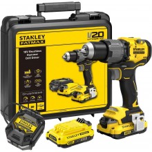 Stanley SFMCD726D2K FatMax V20 Aku bezuhlíková vŕtačka s príklepom (80Nm/18V/2x2,0Ah)