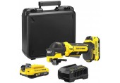 Stanley SFMCE510D2K V20 Bezuhlíková oscilačná brúska (18V/2x2,0Ah), kitbox