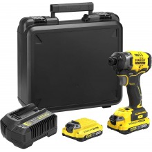 Stanley SFMCF820D2K FatMax V20 Aku rázový uťahovák 1/4" (18V/2x2,0Ah), kufor