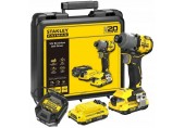 Stanley SFMCF830D2K FatMax Aku bezuhlíkový rázový uťahovák 1/4" (18V/2x2,0Ah), kufor
