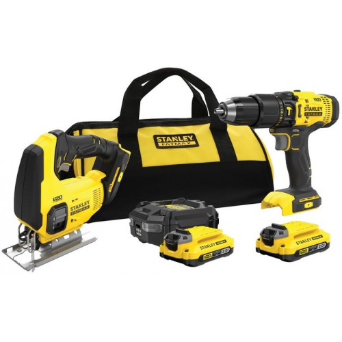 Stanley SFMCK212D2S FatMax V20 Aku kombinovaná sada (18V/2x2,0Ah), taška Stanley SFMCK212D2S FatMax V20 Aku kombinovaná sada (18V/2x2,0Ah), taška