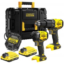 Stanley SFMCK461D2T FatMax V20 Aku kombinovaná súprava (18V/2x2,0Ah), Tstak