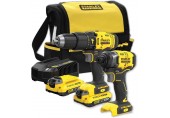 Stanley SFMCK465D2S FatMax V20 Aku kombinovaná sada (18V/2x2,0Ah), taška
