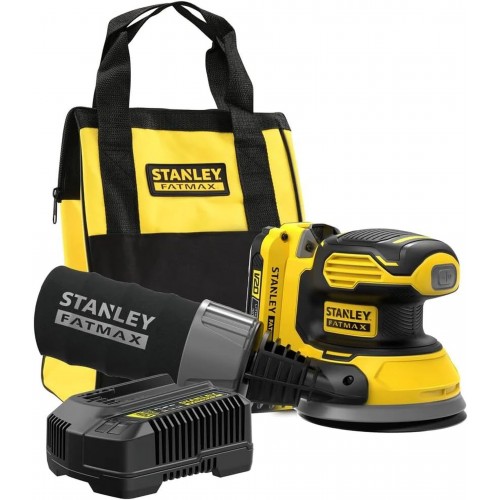 Stanley SFMCW220D1S FatMax V20 Aku excentrická brúska 125mm (18V/1x2,0Ah), taška
