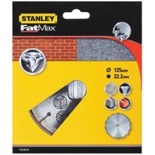 Stanley STA38107-XJ Diamantový kotúč segmentový na betón/tehly 125 x 22,2 mm