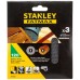 Stanley STA39257-XJ Brúsne mriežky pre excentrickú brúsku 125mm, P120, 3ks