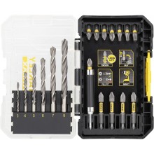 Stanley STA88554 FatMax 19dielna sada vrtákov do železa a bitov
