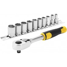 Stanley STMT82666-0 11dielna sada 1/4" račne s 12hrannými hlavicami (5,5-14 mm)