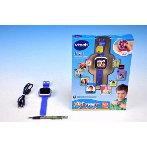 Kidizoom VTech Smart hodinky modré s fotoaparátom a videokamerou a doplnky 14155703