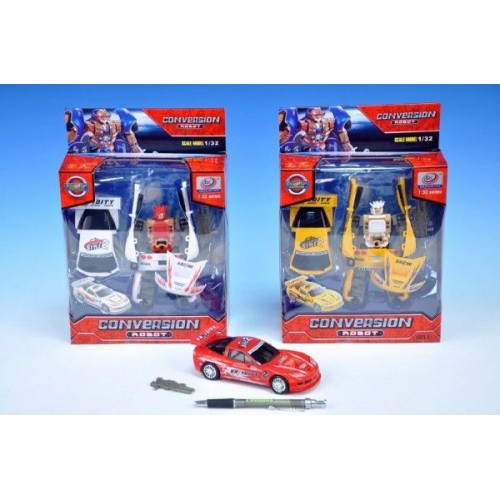 Transformer auto závodné, 15 cm, na batérie, so zvukom, so svetlom 00074006 Transformer auto závodné, 15 cm, na batérie, so zvukom, so svetlom 00074006