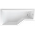 TEIKO Vaňa Tuba rohová 160 x 80 cm, akrylátová, ľavá, biela V117160L04T01001