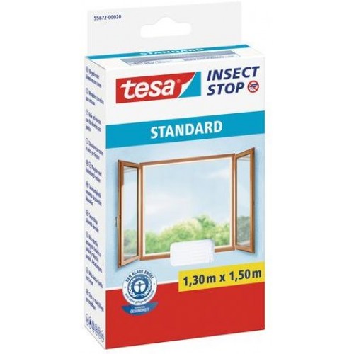 TESA Sieť proti hmyzu STANDARD, na okno, biela, 1,3m x 1,5m 55672-00020-03 TESA Sieť proti hmyzu STANDARD, na okno, biela, 1,3m x 1,5m 55672-00020-03