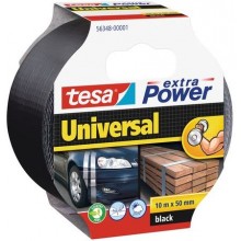 TESA Opravná páska Extra Power Universal, textilné, silne lepivá, čierna, 10m x 50mm