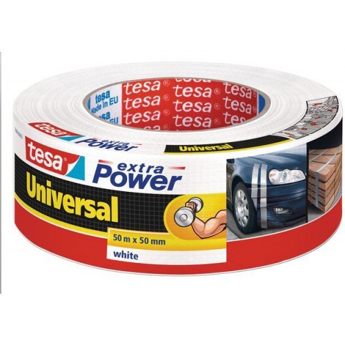 TESA Opravná páska Extra Power Universal, textilné, silne lepivá, biela, 50m x 50mm 56389 TESA Opravná páska Extra Power Universal, textilné, silne lepivá, biela, 50m x 50mm 56389